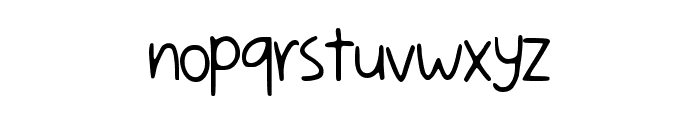 Aksara Script Regular Font LOWERCASE