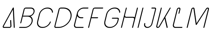 Aktual Italic Font UPPERCASE