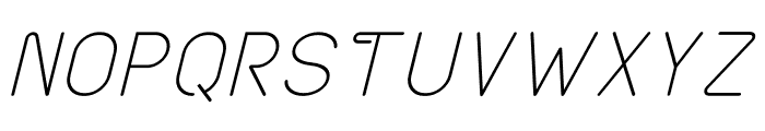 Aktual Italic Font UPPERCASE