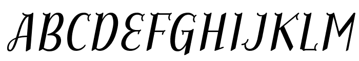 Aku & Fantiers Italic Font UPPERCASE