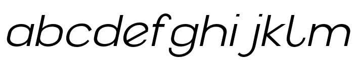 Akuina-ExtraLightSlanted Font LOWERCASE