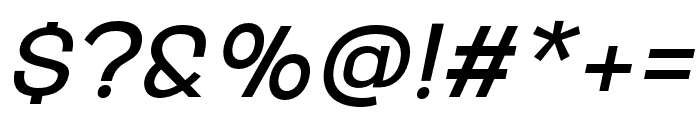 Akuina-Slanted Font OTHER CHARS