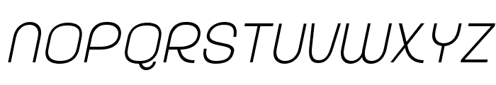 Akuina-ThinSlanted Font UPPERCASE