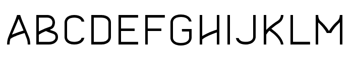Akute-Thin Font UPPERCASE