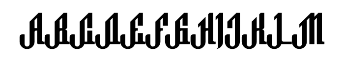 Al Hanin Font UPPERCASE