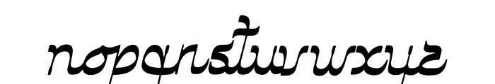 Al Hidayah Italic Font LOWERCASE