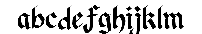 AlRichRegular Font LOWERCASE