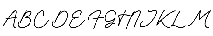 Al_Quickly_Signature Font UPPERCASE