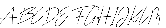 Alacarte Signature Font UPPERCASE
