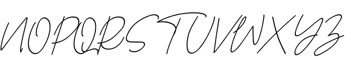 Alacarte Signature Font UPPERCASE