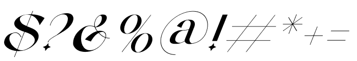 Alala Italic Font OTHER CHARS