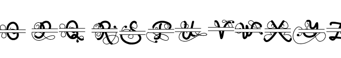 Alamanda Monogram Font LOWERCASE