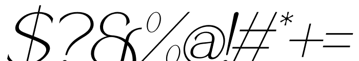 Alasika Italic Font OTHER CHARS