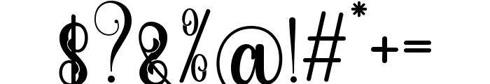 Alastor-Regular Font OTHER CHARS