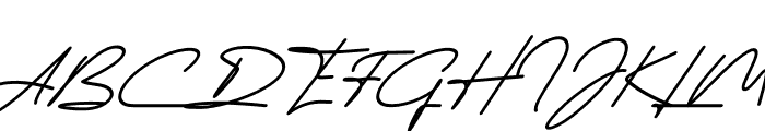 Alatheen Italic Font UPPERCASE