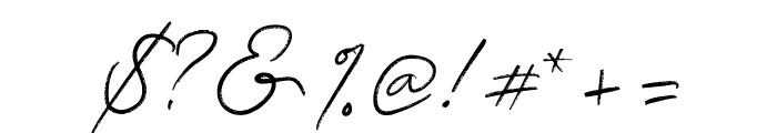 Alathena Signature Font OTHER CHARS
