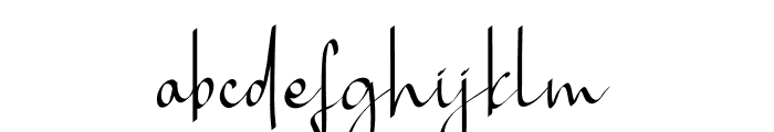 Alayna Hughes Font LOWERCASE