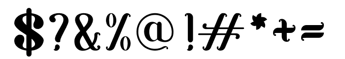 Alba Regular Font OTHER CHARS