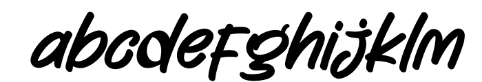 Albagir Italic Regular Font LOWERCASE