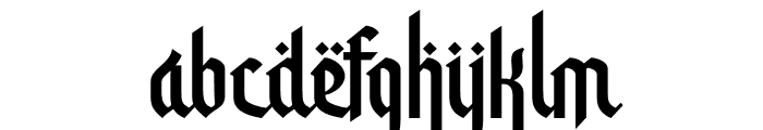 Albaik Font LOWERCASE