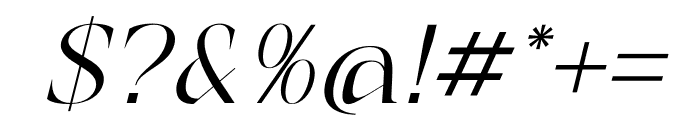 Albegos Italic Font OTHER CHARS