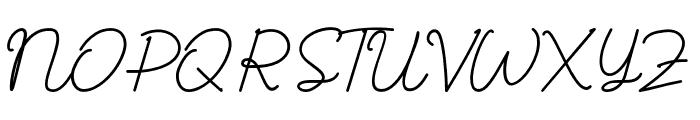 Albelia-Script Font UPPERCASE