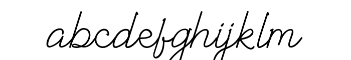 Albelia-Script Font LOWERCASE