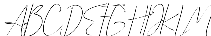 Alberth Italic Font UPPERCASE