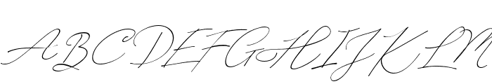 Alberto Signature Font UPPERCASE
