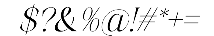 Alchadera Italic Font OTHER CHARS