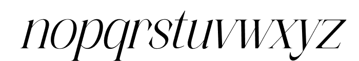 Alchadera Italic Font LOWERCASE