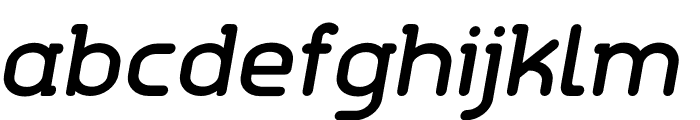 Aldin DemiBold Oblique Font LOWERCASE