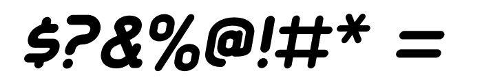 Aldin ExtraBold Oblique Font OTHER CHARS