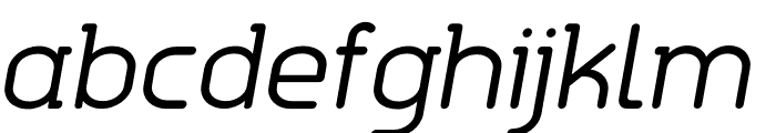 Aldin Light Oblique Font LOWERCASE