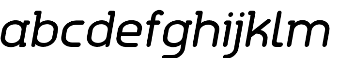 Aldin Regular Oblique Font LOWERCASE