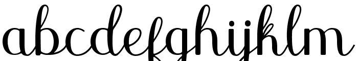Alea Script Regular Font LOWERCASE