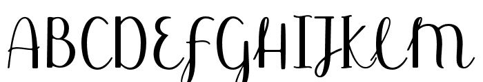 AleaScript-Regular Font UPPERCASE