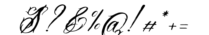 Aledysam Syeltania Italic Font OTHER CHARS