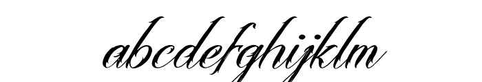 Aledysam Syeltania Italic Font LOWERCASE