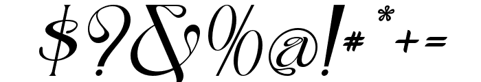 Alegros-Italic Font OTHER CHARS