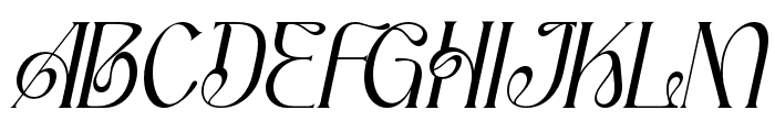Alegros-Italic Font UPPERCASE
