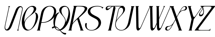 Alegros-Italic Font UPPERCASE