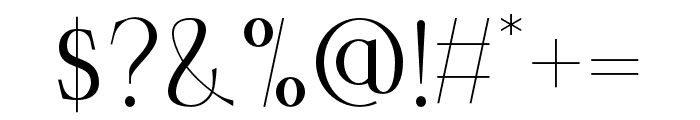 Alentzic Font OTHER CHARS