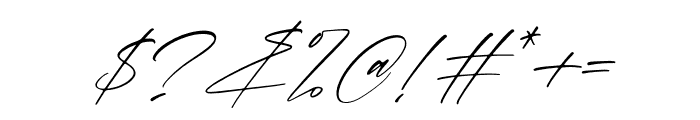 Alessana Italic Font OTHER CHARS