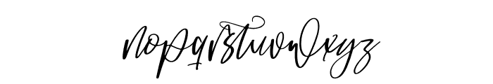 Alessandra Flowstar Italic Font LOWERCASE