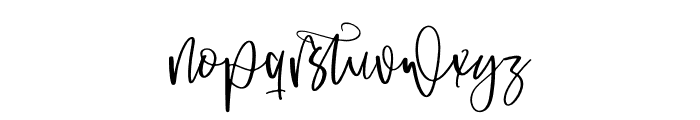 Alessandra Flowstar Font LOWERCASE