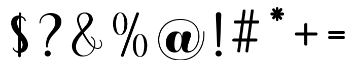 Alesya-Regular Font OTHER CHARS