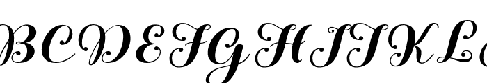 Alesya-Regular Font UPPERCASE