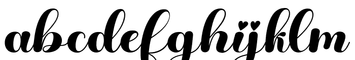 Alesya-Regular Font LOWERCASE