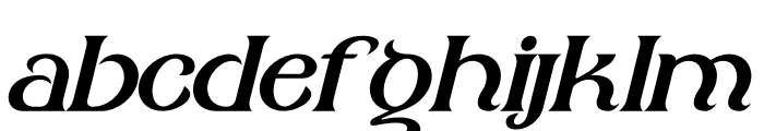 Aletriat Italic Font LOWERCASE